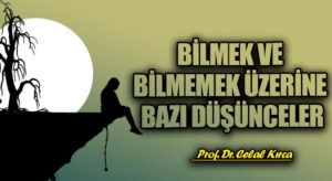 BİLMEK VE BİLMEMEK ÜZERİNE BAZI DÜŞÜNCELER