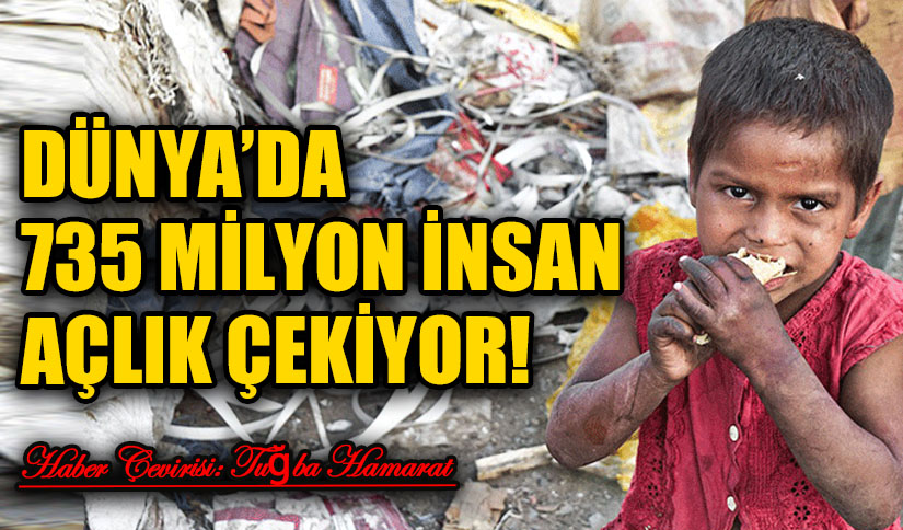 Dünyada 735 Milyon İnsan Açlık Çekiyor