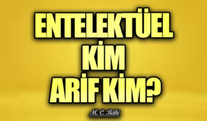 ENTELEKTÜEL KİM ARİF KİM?