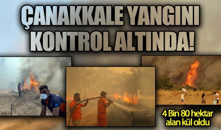 Çanakkale’deki Orman Yangını Kontrol Altına Alındı