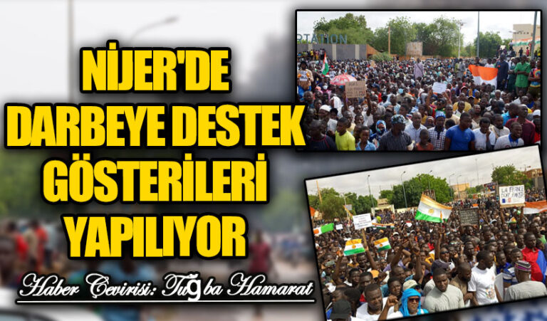 Nijer’de Darbeye Destek Gösterileri Yapılıyor
