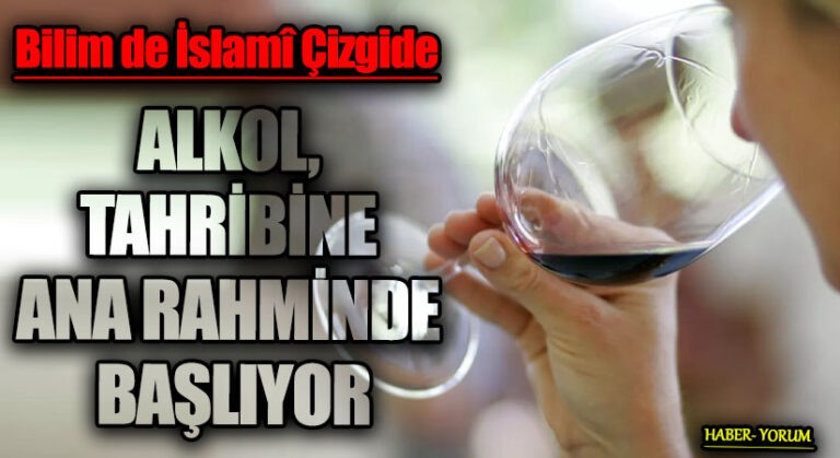ALKOL, TAHRİBİNE ANA RAHMİNDE BAŞLIYOR