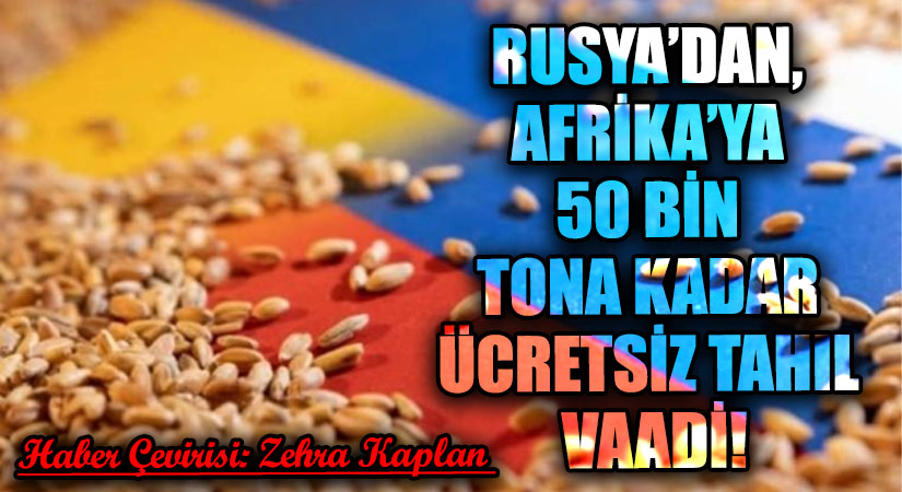 RUSYA’DAN, AFRİKA’YA 50 BİN TONA KADAR ÜCRETSİZ TAHIL VAADİ!