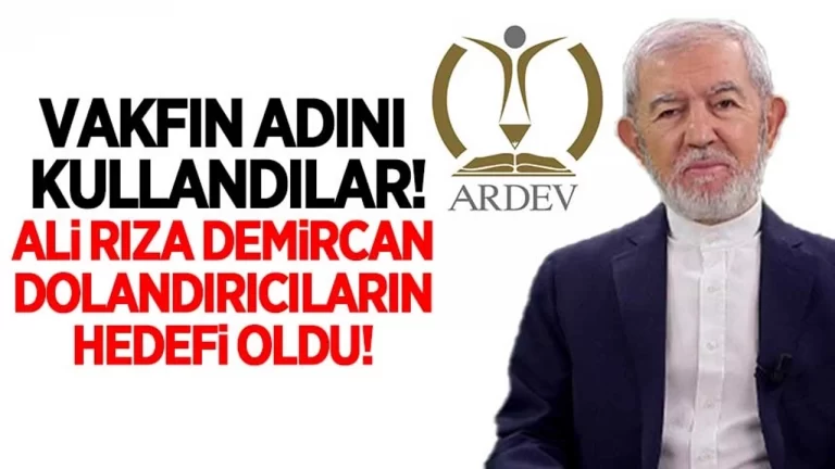 Dolandırıcıların yeni hedefi ünlü İlahiyatçı Ali Rıza Demircan Hoca oldu