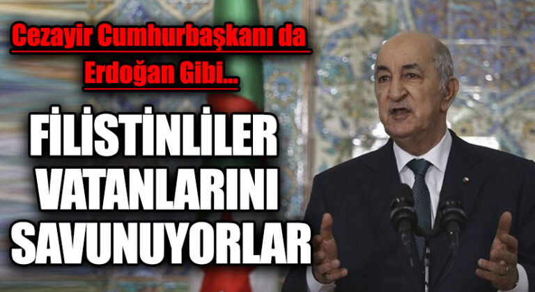FİLİSTİNLİLER VATANLARINI SAVUNUYORLAR