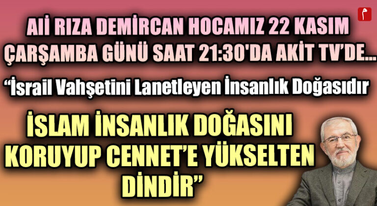 ALİ RIZA HOCA AKİT TV’DE