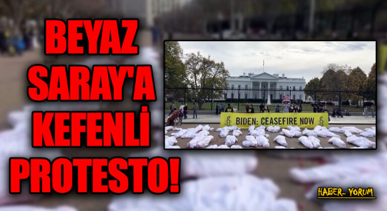 BEYAZ SARAY’A KEFENLİ PROTESTO