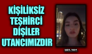 KİŞİLİKSİZ TEŞHİRCİ DİŞİLER UTANCIMIZDIR
