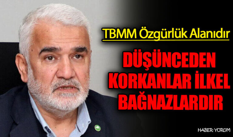 DÜŞÜNCEDEN KORKANLAR İLKEL BAĞNAZLARDIR