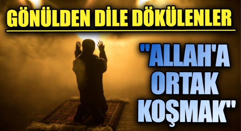 GÖNÜLDEN DİLE DÖKÜLENLER “Allah’a Ortak Koşmak”
