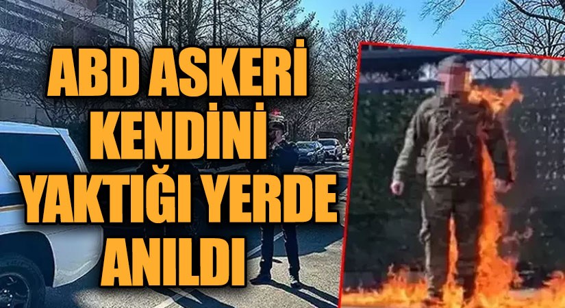İsrail’i Protesto Eden Aaron Bushnell, Kendini Yaktığı Yerde Anıldı