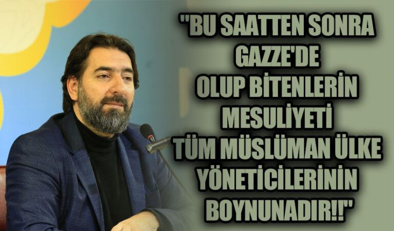 DİRİLİŞ BULUŞMALARININ GÜNDEMİ “FİLİSTİN” OLDU