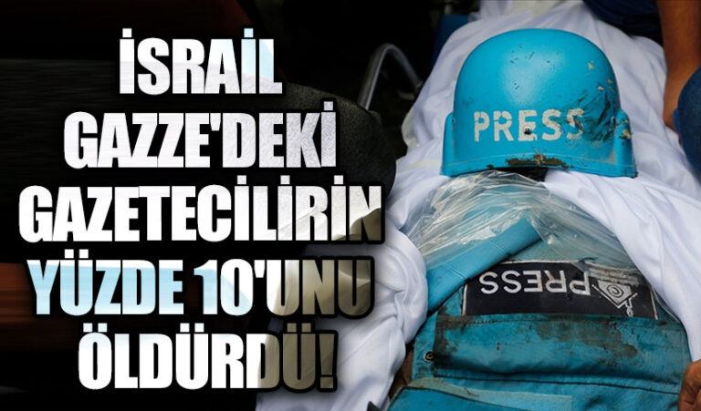 İsrail, Gazze’deki Gazetecilerin Yüzde 10’unu Öldürdü
