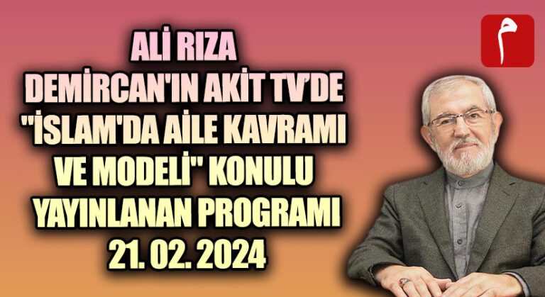 İSLAM’DA AİLE KAVRAMI VE MODELİ
