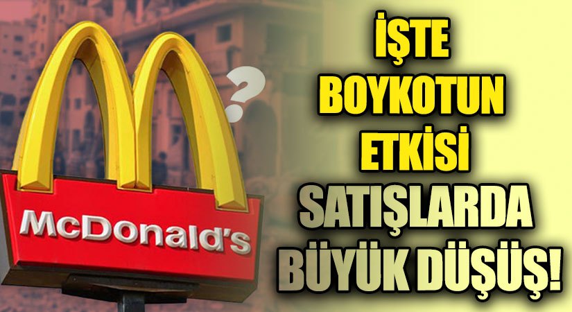 Boykot Etkisi McDonald’s’ı Sarsıyor: Satışlarında Büyük Düşüş