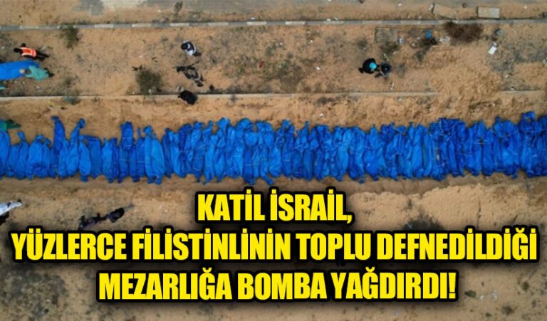 Katil İsrail Bunu da Yaptı! Mezarlığa Saldırdı