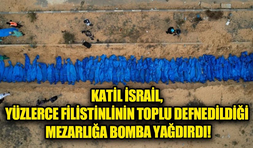 Katil İsrail Bunu da Yaptı! Mezarlığa Saldırdı
