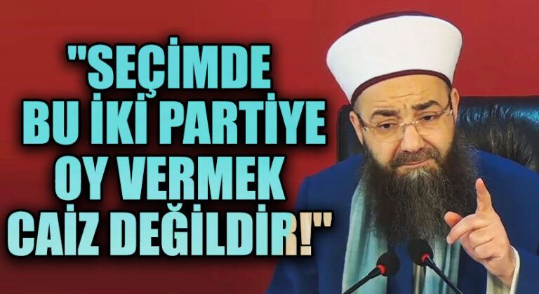 Cübbeli Ahmet Hocadan Oy Kullanma Fetvası!