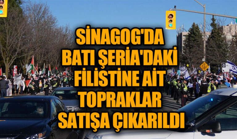Kanada Sinagogu’nda Tartışma Yaratan Filistin Toprak Satışı