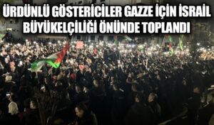 Ürdünlü Göstericiler Gazze İçin İsrail Büyükelçiliği Önünde Toplandı