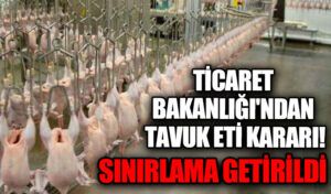 Bakanlık Düğmeye Bastı: Tavuk Etine İhracat Sınırlaması Getirildi!