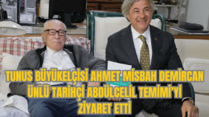 Ahmet Misbah Demircan Ünlü Tarihçi Abdülcelil Temimi’yi Ziyaret Etti