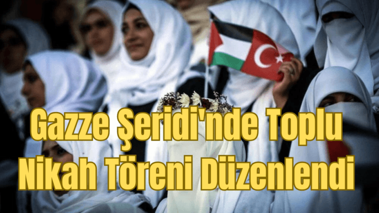 Gazze Şeridi’nde Toplu Nikah Töreni Düzenlendi