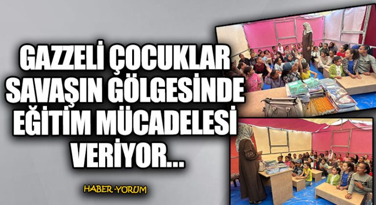 Gazzeli Çocuklar Savaşın Gölgesinde Eğitim Mücadelesi Veriyor