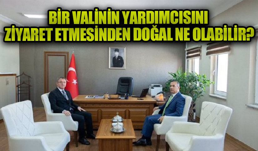 BİR VALİNİN YARDIMCISINI ZİYARET ETMESİNDEN DOĞAL NE OLABİLİR?