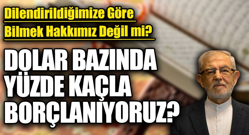 DOLAR BAZINDA YÜZDE KAÇLA BORÇLANIYORUZ?