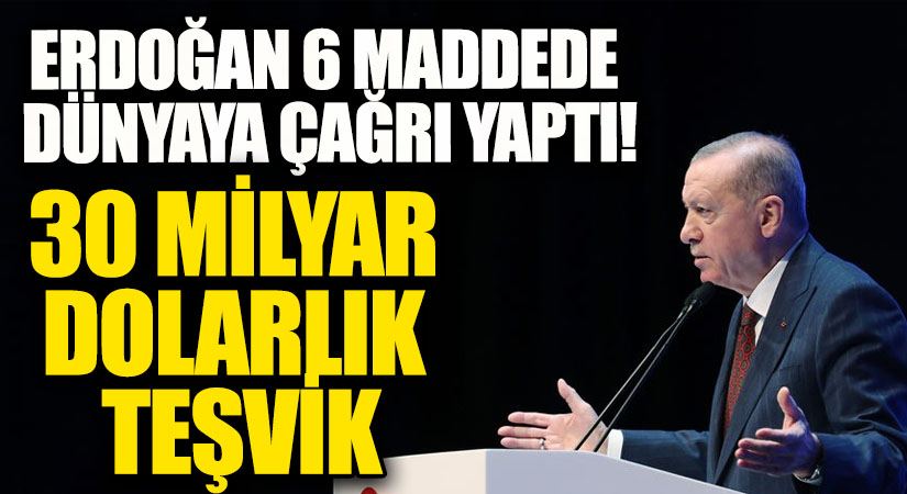 Cumhurbaşkanı Erdoğan’dan 6 Maddelik Çağrı!