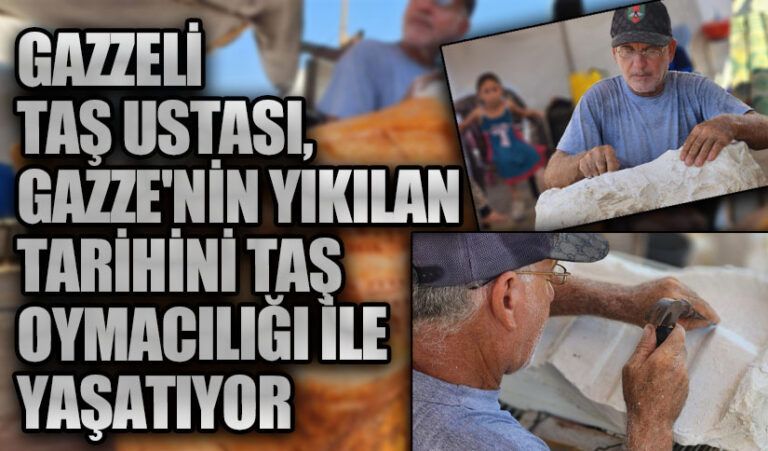 Gazzeli Taş Ustası, Gazze’nin Yıkılan Tarihini Taş Oymacılığı ile Yaşatıyor