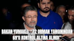 Bakan Yumaklı: 72 Orman Yangınından 69’u Kontrol Altına Alındı