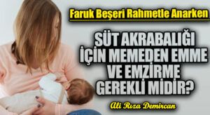SÜT AKARABALIĞI İÇİN MEMEDEN EMME VE EMZİRME GEREKLİ MİDİR?