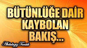 Bütünlüğe Dair Kaybolan Bakış…