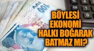 BÖYLESİ EKONOMİ HALKI BOĞARAK BATMAZ MI?