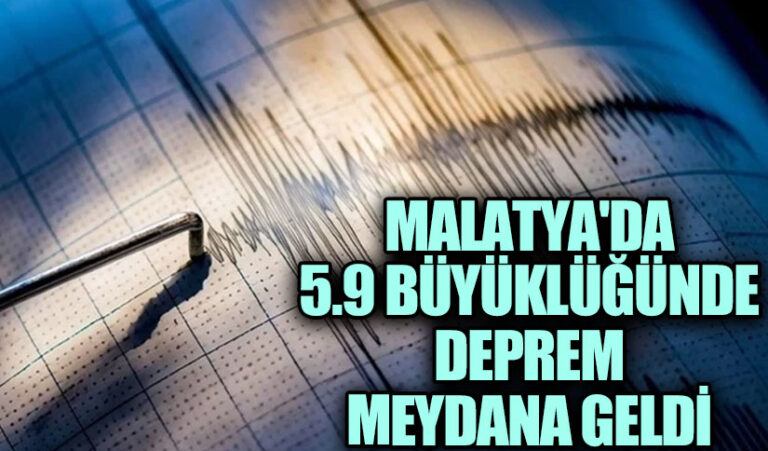 Malatya’da 5.9 Büyüklüğünde Deprem Meydana Geldi 