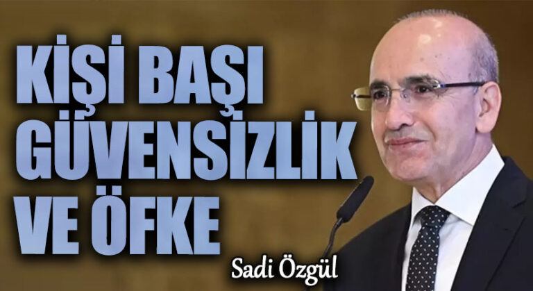 Kişi Başı Güvensizlik ve Öfke