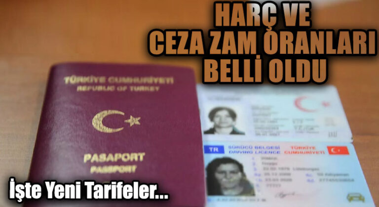 2025 Yılında Harç ve Ceza Zamları Resmi Gazete’de Yayımlandı: İşte Yeni Tarifeler