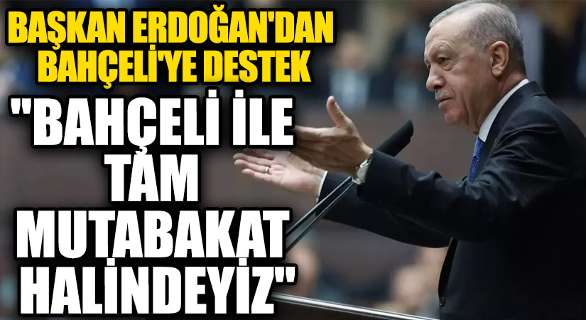 Başkan Erdoğan’dan Devlet Bahçeliye Destek “Bahçelinin Çıkışı Cesurcaydı”