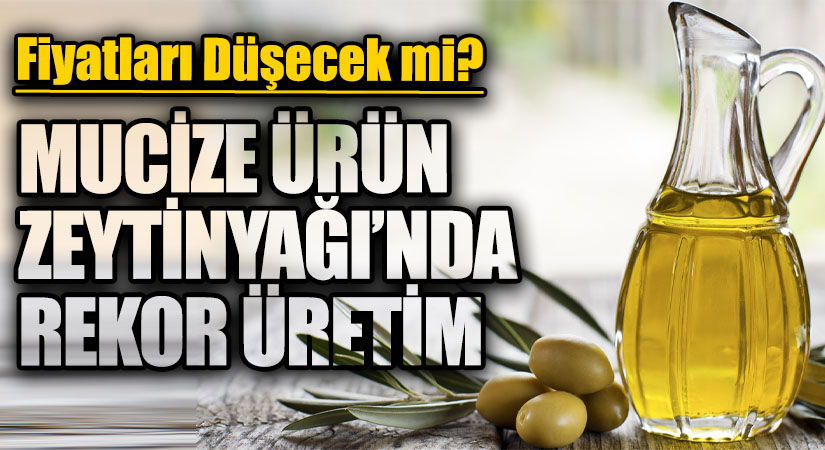 MUCİZE ÜRÜN ZEYTİNYAĞI’NDA REKOR ÜRETİM