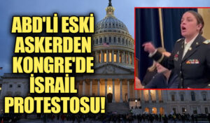 ABD’li Eski Askerden Kongre’de Protesto: İsrail, Çocukları Diri Diri Yakıyor