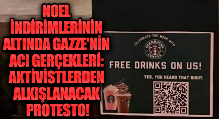 Noel İndirimlerinin Altında Gazze’nin Acı Gerçekleri: Aktivistlerden Yaratıcı Protesto!