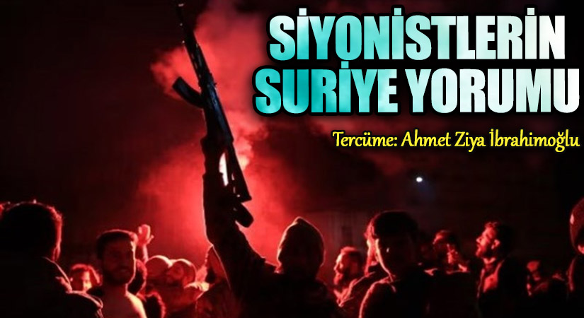 Siyonistlerin Suriye Yorumu