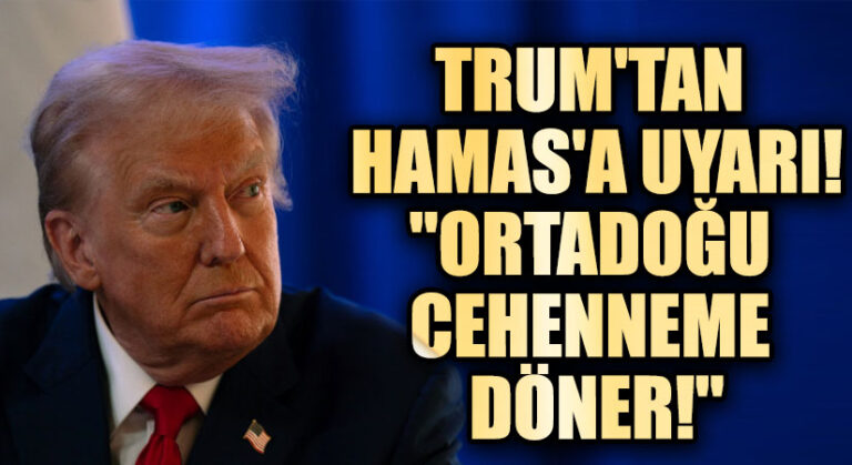 Trump’tan Hamas’a Sert Mesaj: “Orta Doğu Cehenneme Döner!”