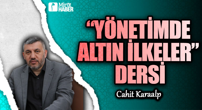 “YÖNETİMDE ALTIN İLKELER” DERSİ