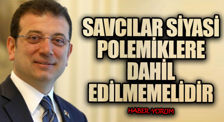 Savcılar Siyasi Polemiklere Dahil Edilmemelidir