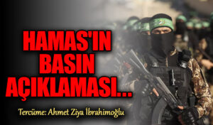 Hamas’ın Basın Açıklaması ..