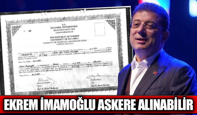 Ekrem İmamoğlu Askere Alınabilir
