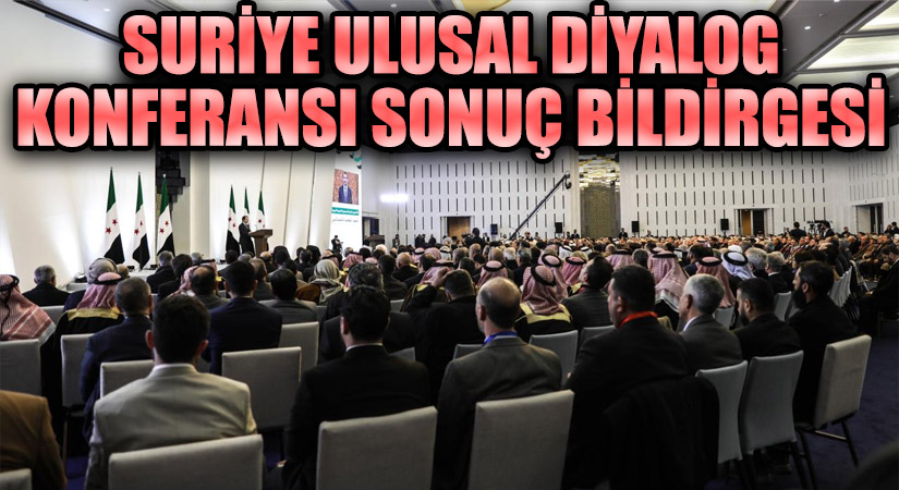 Suriye Ulusal Diyalog Konferansı Sonuç Bildirgesi
